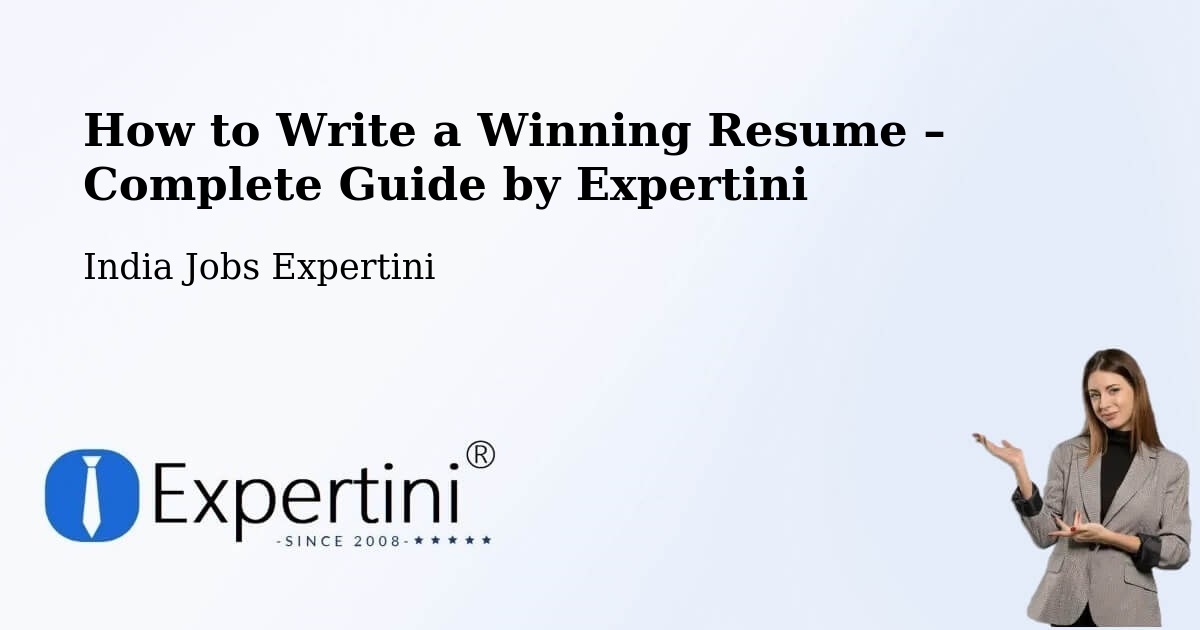 Resume Writing Guide for Job Seekers – Renigunta - Renigunta, India Jobs Expertini
